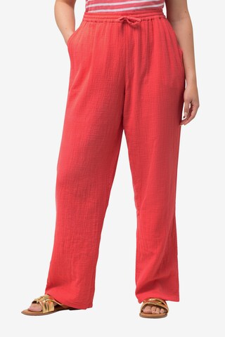 Ulla Popken Loose fit Pants in Orange: front