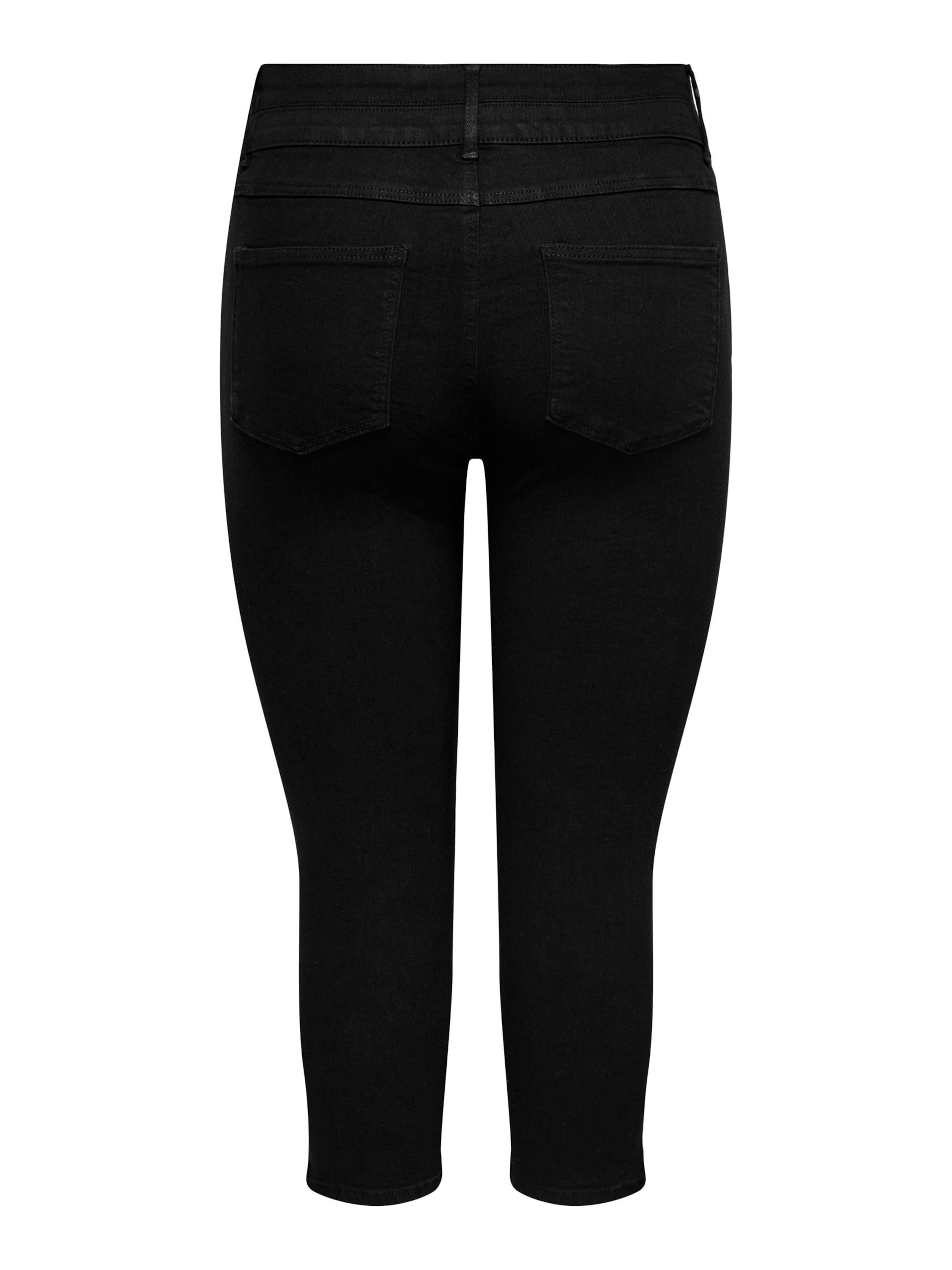 ONLY Carmakoma Skinny Jeans 'CARCruz' in Zwart