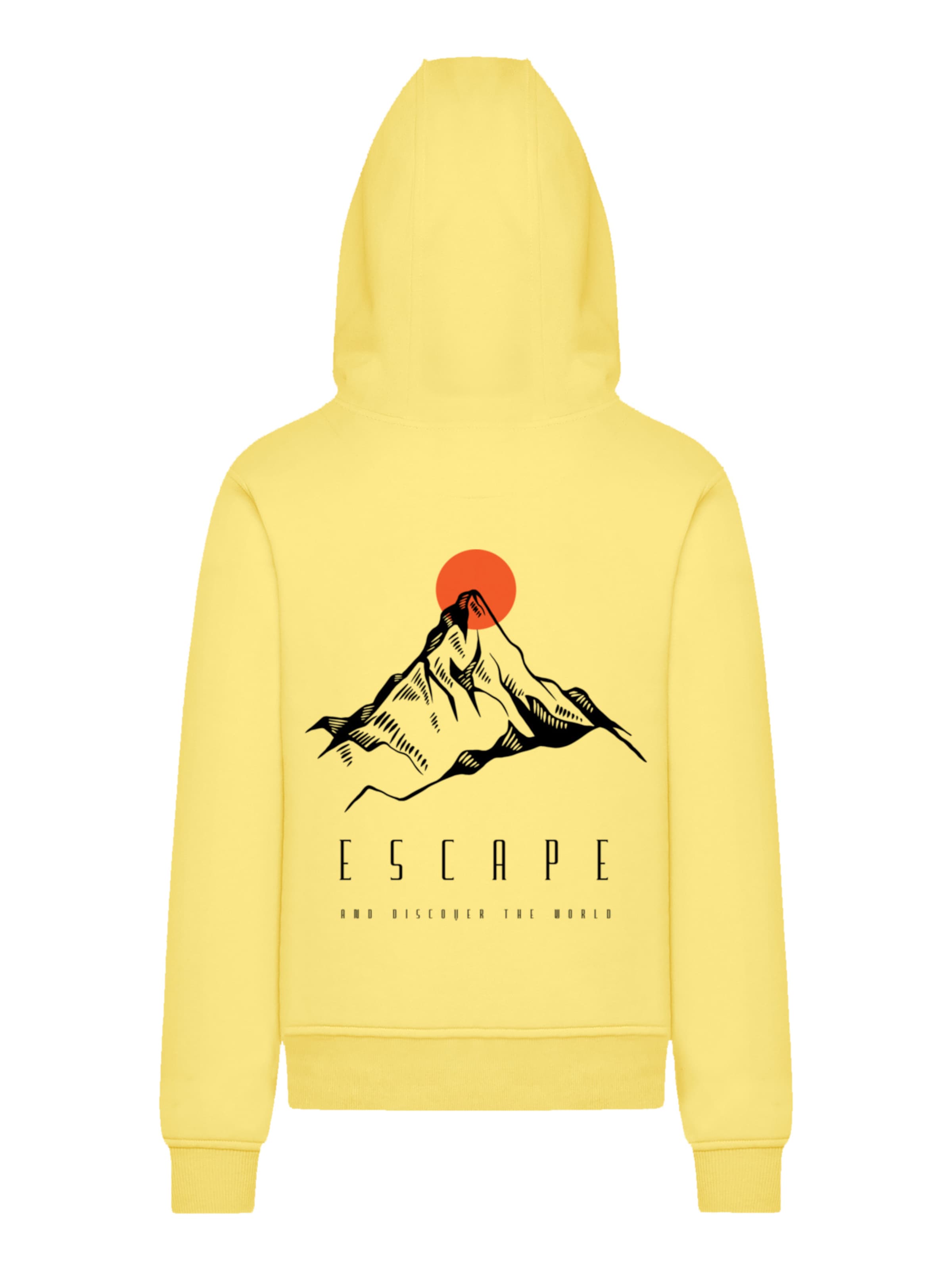F4NT4STIC Pullover 'Escape Discover the World Mountain' in Gelb: Vorderseite