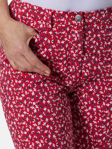 Goldner Slimfit Broek in Rood