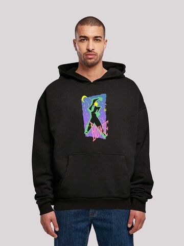 F4NT4STIC Sweatshirt 'David Bowie Moonlight Dance' in Black: front