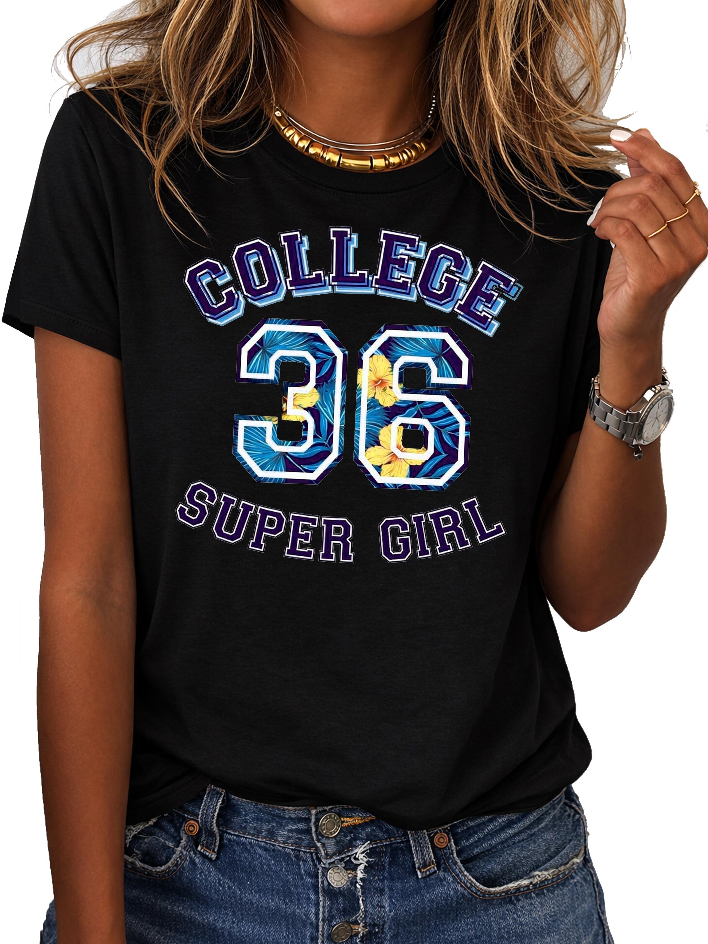 RMK Shirt 'College 36'‌‌ in Schwarz: Vorderseite