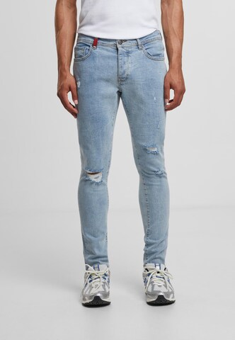 2Y Premium Slimfit Jeans in Blau: Vorderseite