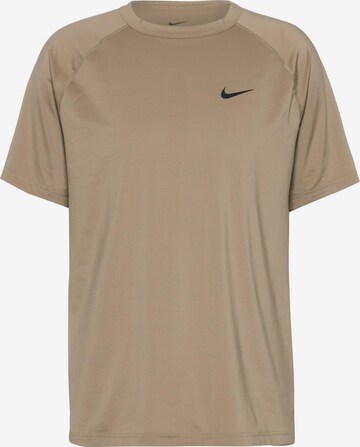 NIKE Performance Shirt in Beige: front