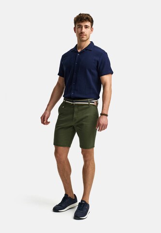 INDICODE JEANS Regular Trousers 'Thews' in Green