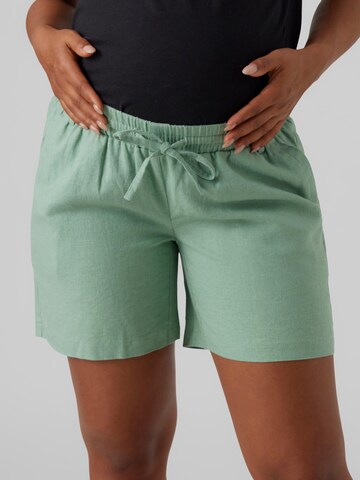 MAMALICIOUS Regular Chino 'Beach' in Groen