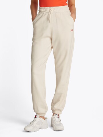 Tapered Pantaloni di Tommy Jeans in bianco: frontale
