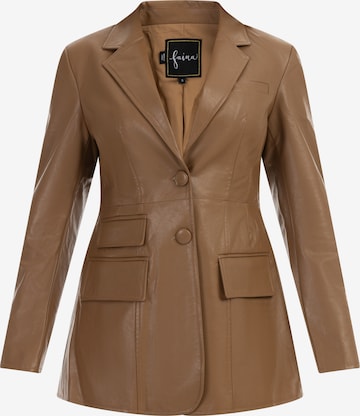 Blazer faina en marron : devant