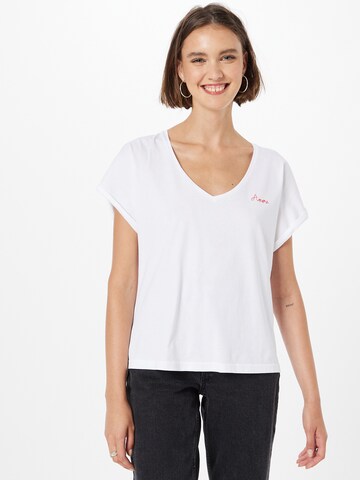 Maison Labiche - Camiseta 'CHATEAU' en blanco: frente