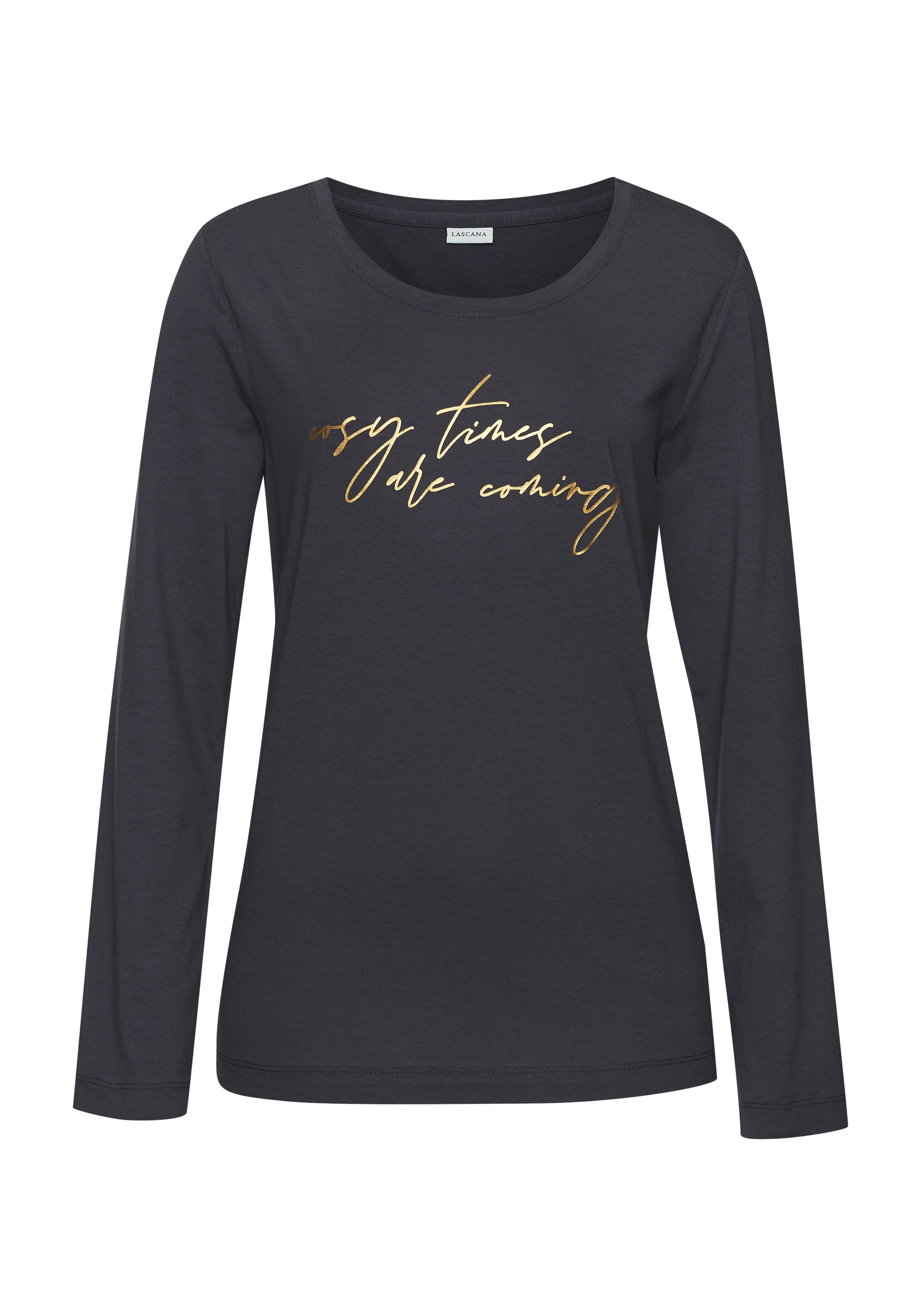 Chemise de nuit LASCANA en gris : devant