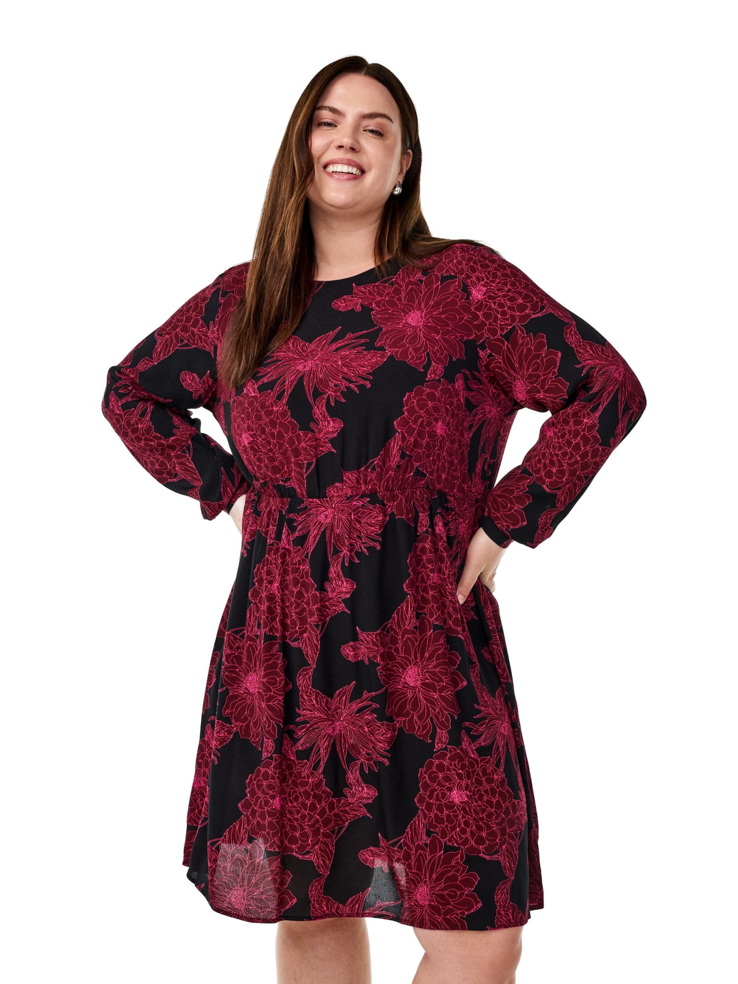 Abito 'VBELLA' di Zizzi in rosso: frontale