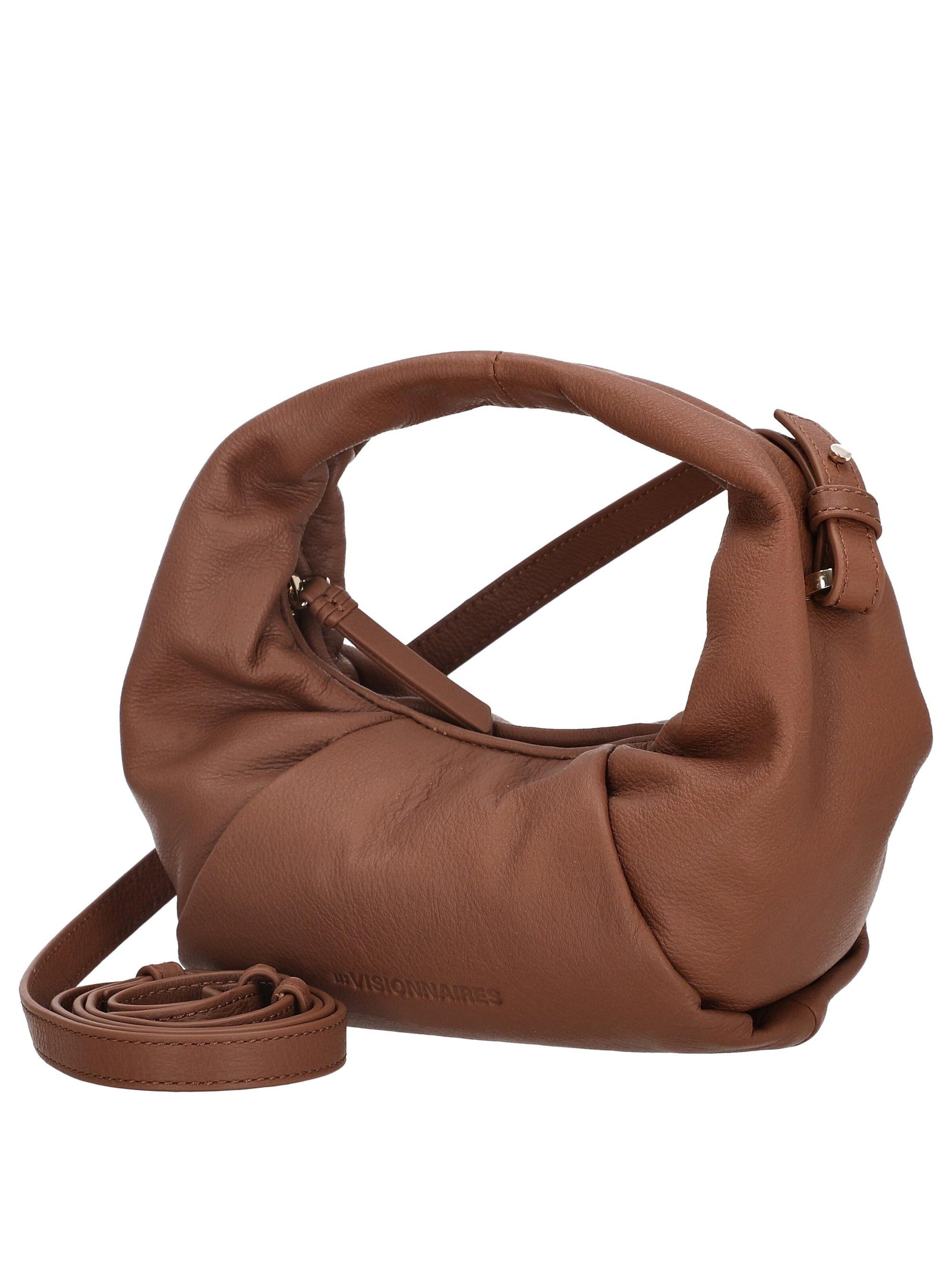 Les Visionnaires Umhängetasche 'Greta Mini Essential Soft Grainy'‌‌‌ in Braun