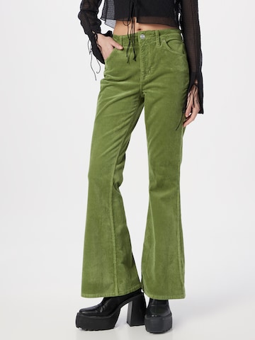 BDG Urban Outfitters - Flared Calças em verde: frente