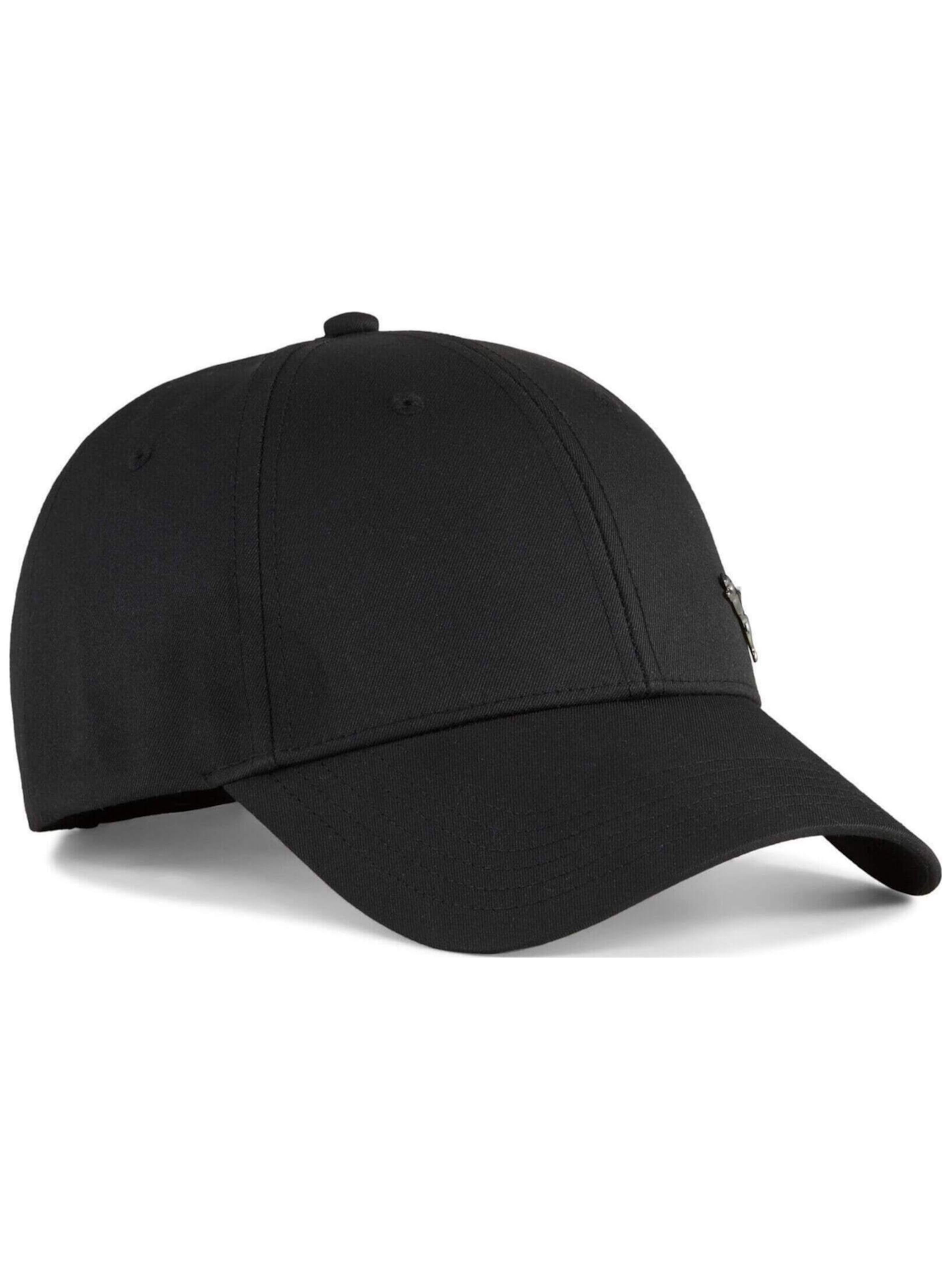PUMA Sports cap 'Puma Ess Metal Cat Bb Cap' in Black: front