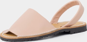 Sandalo di Pisamonas in beige: frontale