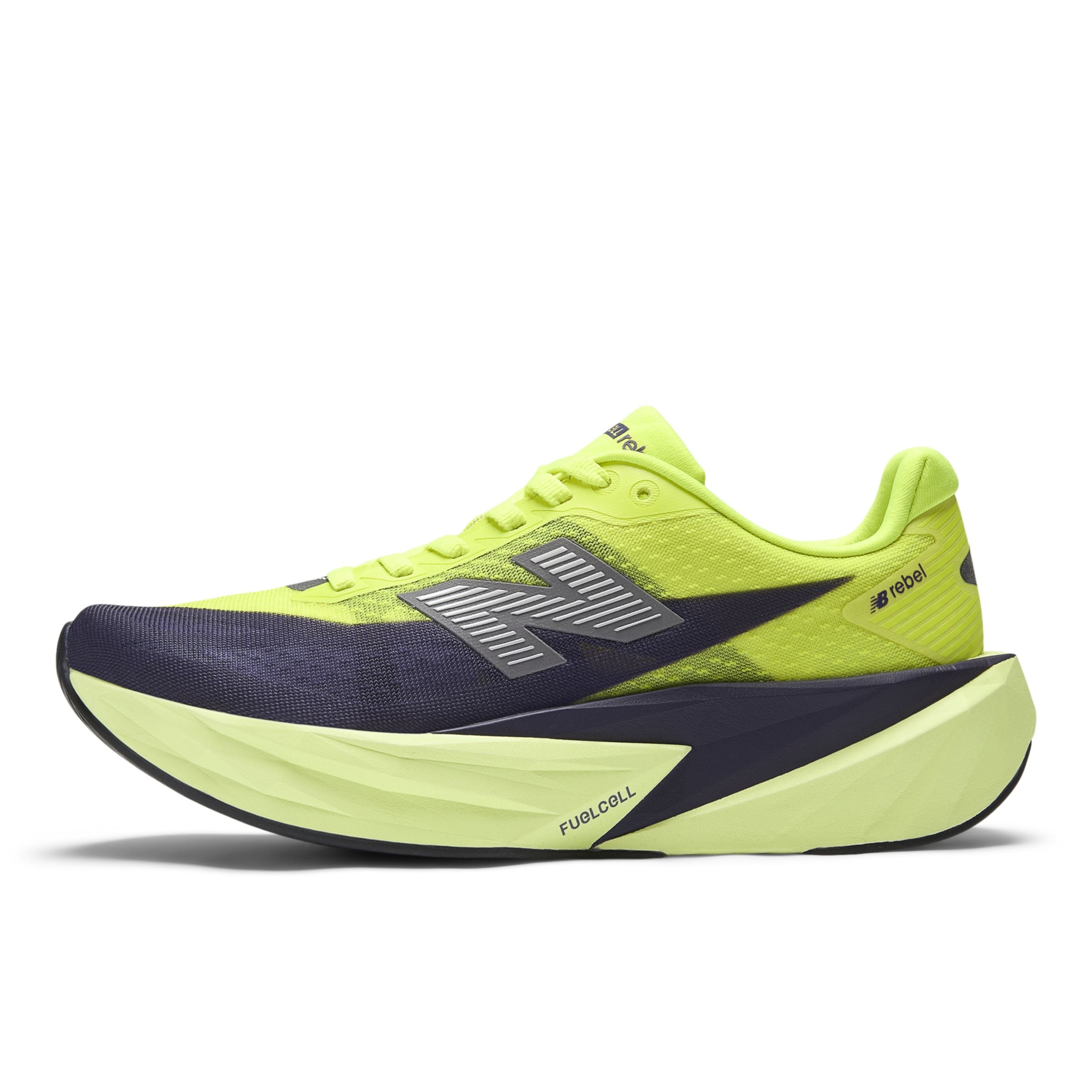 Chaussure de course 'FuelCell Rebel v5' new balance en jaune : devant