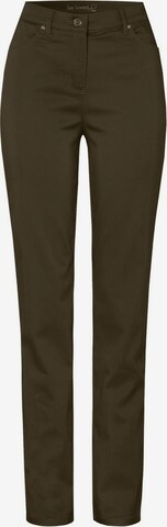 TONI Slim fit Pants in Green: front