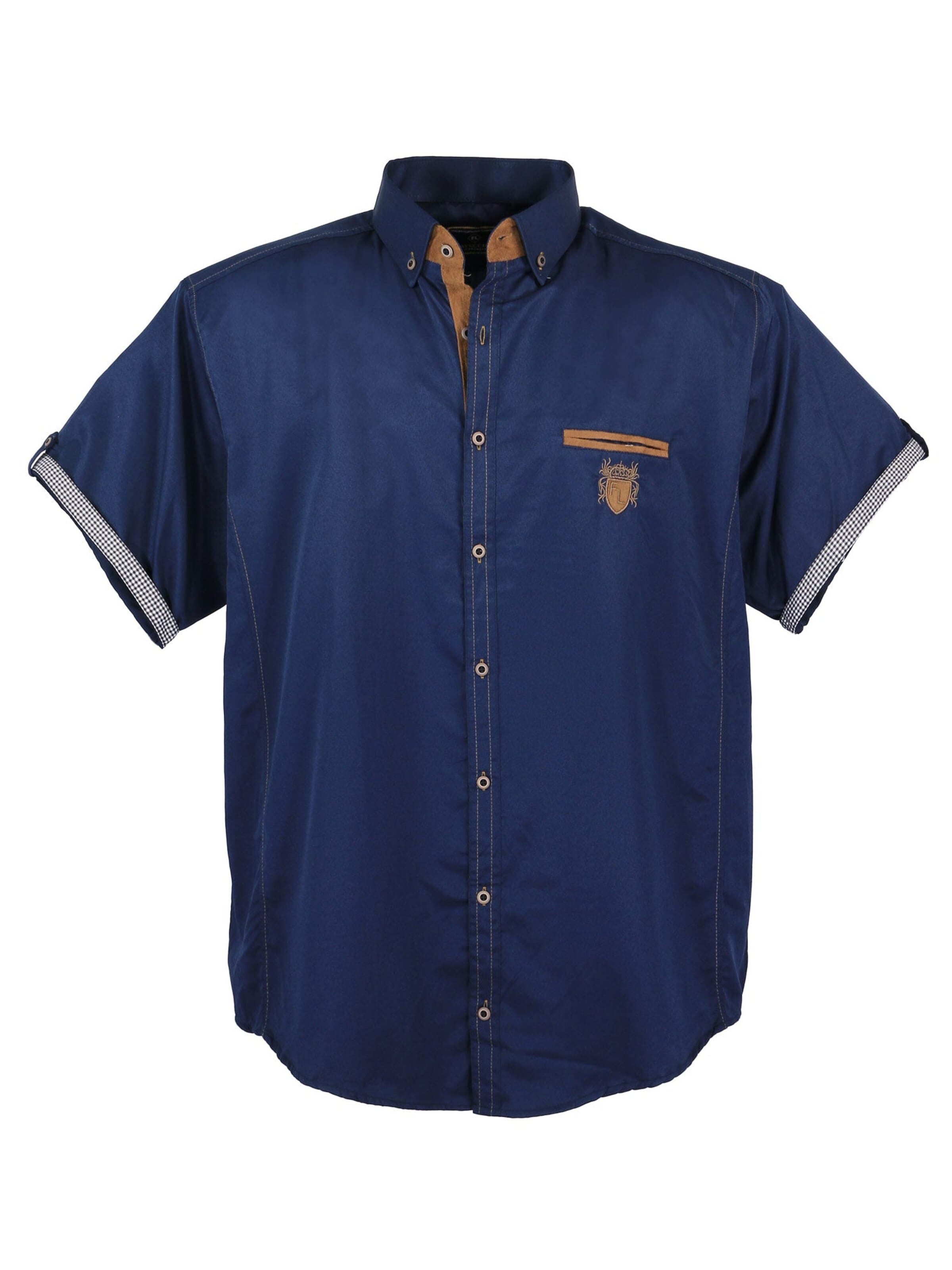Lavecchia - Ajuste regular Camisa '1128 Übergrößen' en azul: frente