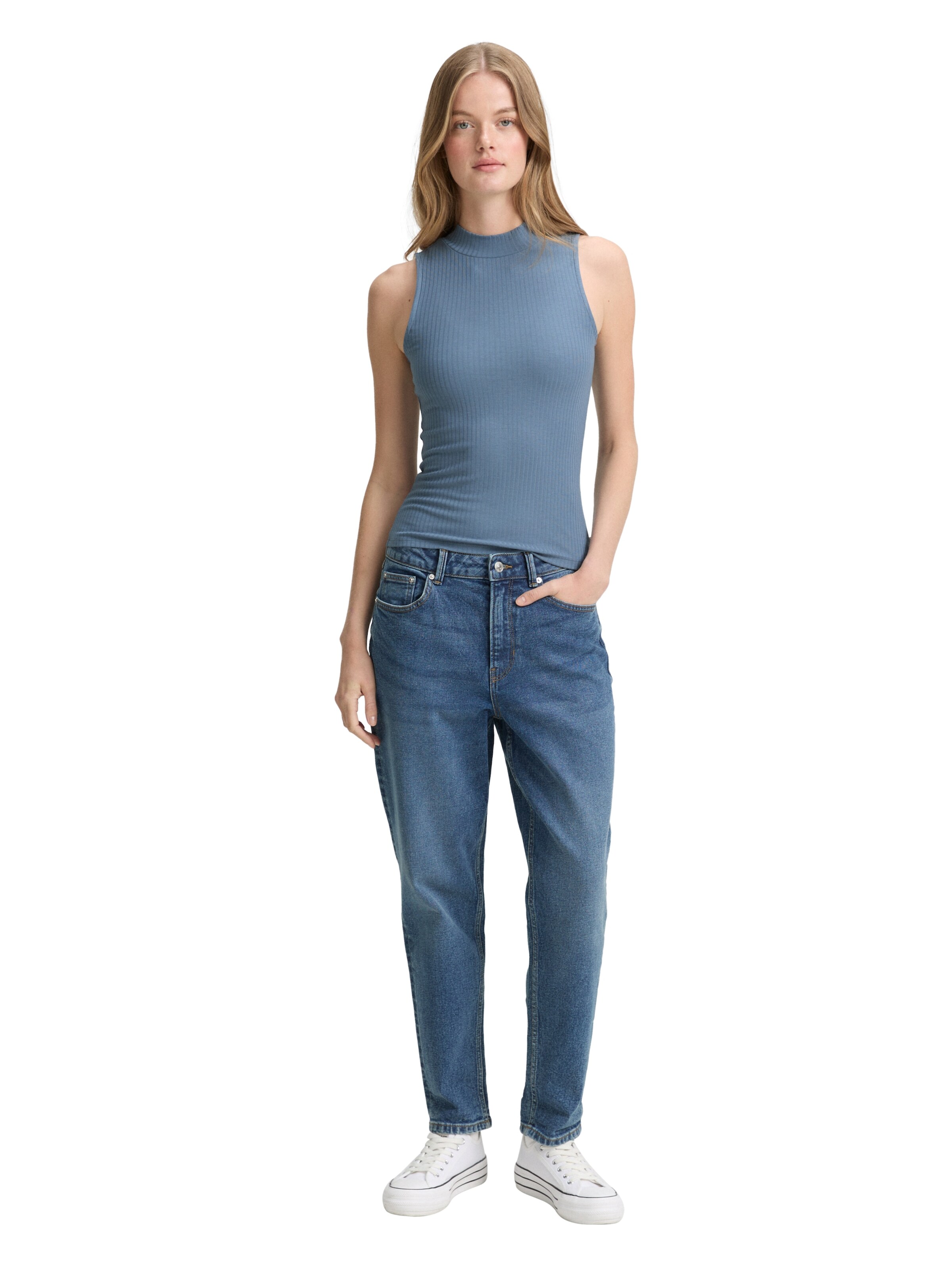 TOM TAILOR DENIM Top in Blau