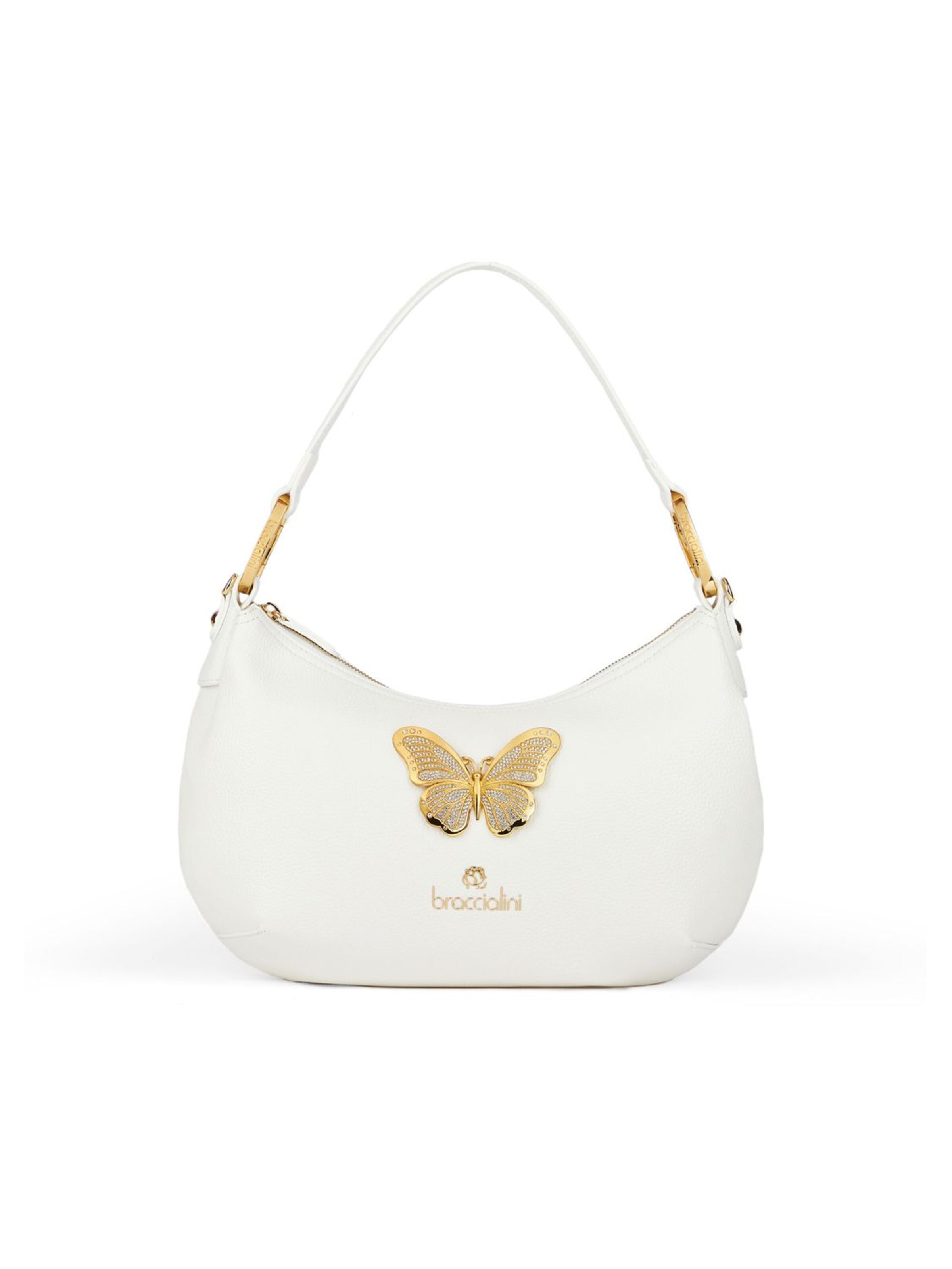 Braccialini Handbag 'Beth Jewels' in White