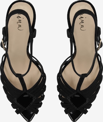 faina Strap Sandals in Black