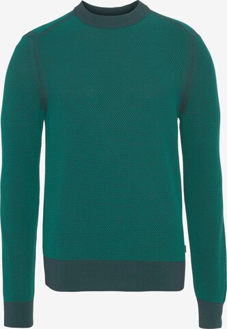 BOSS Sweater 'Aquila' in Green: front