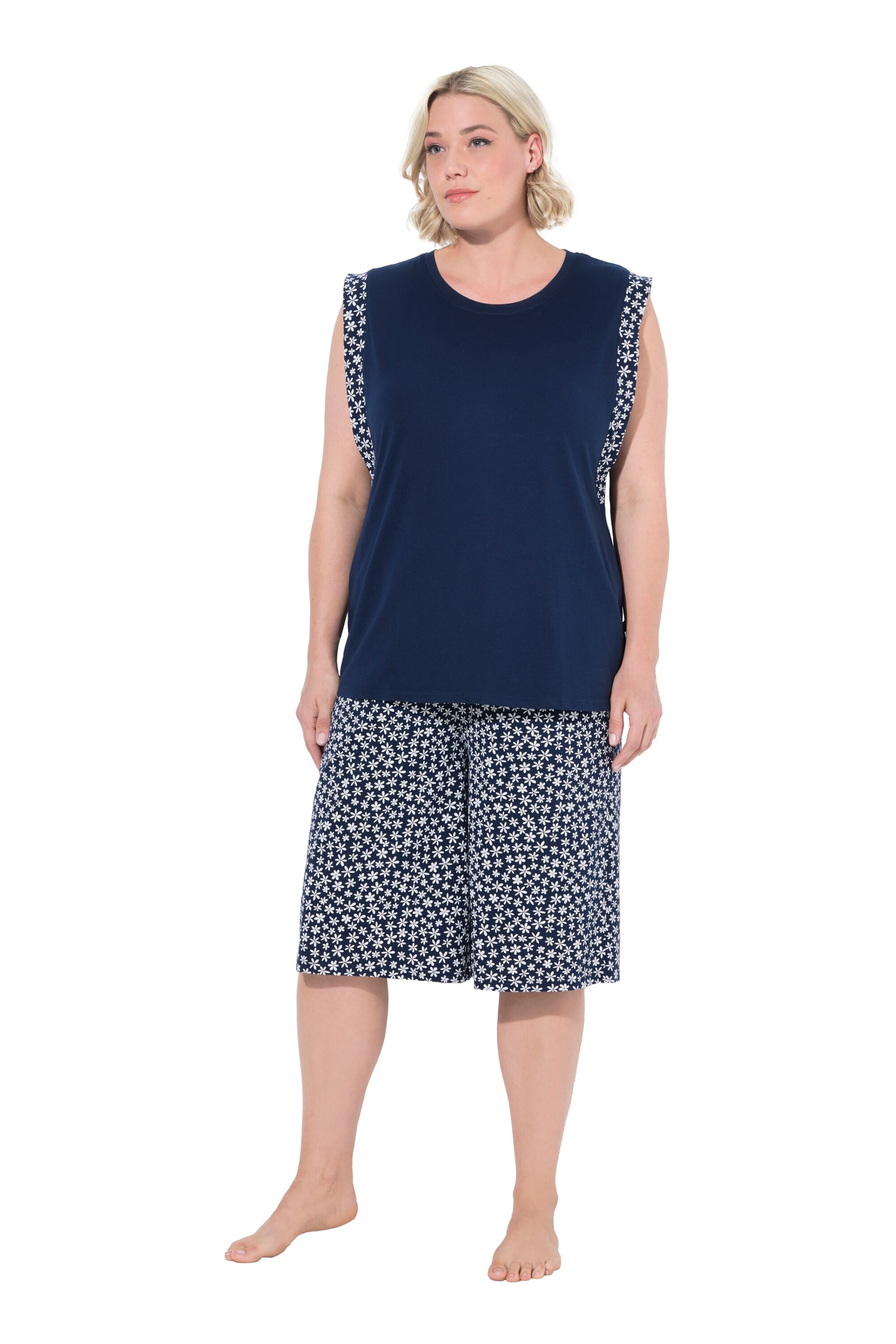 Ulla Popken Шорты в Синий: спереди