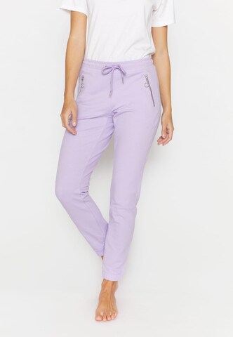 Angels Tapered Pants in Pink: front