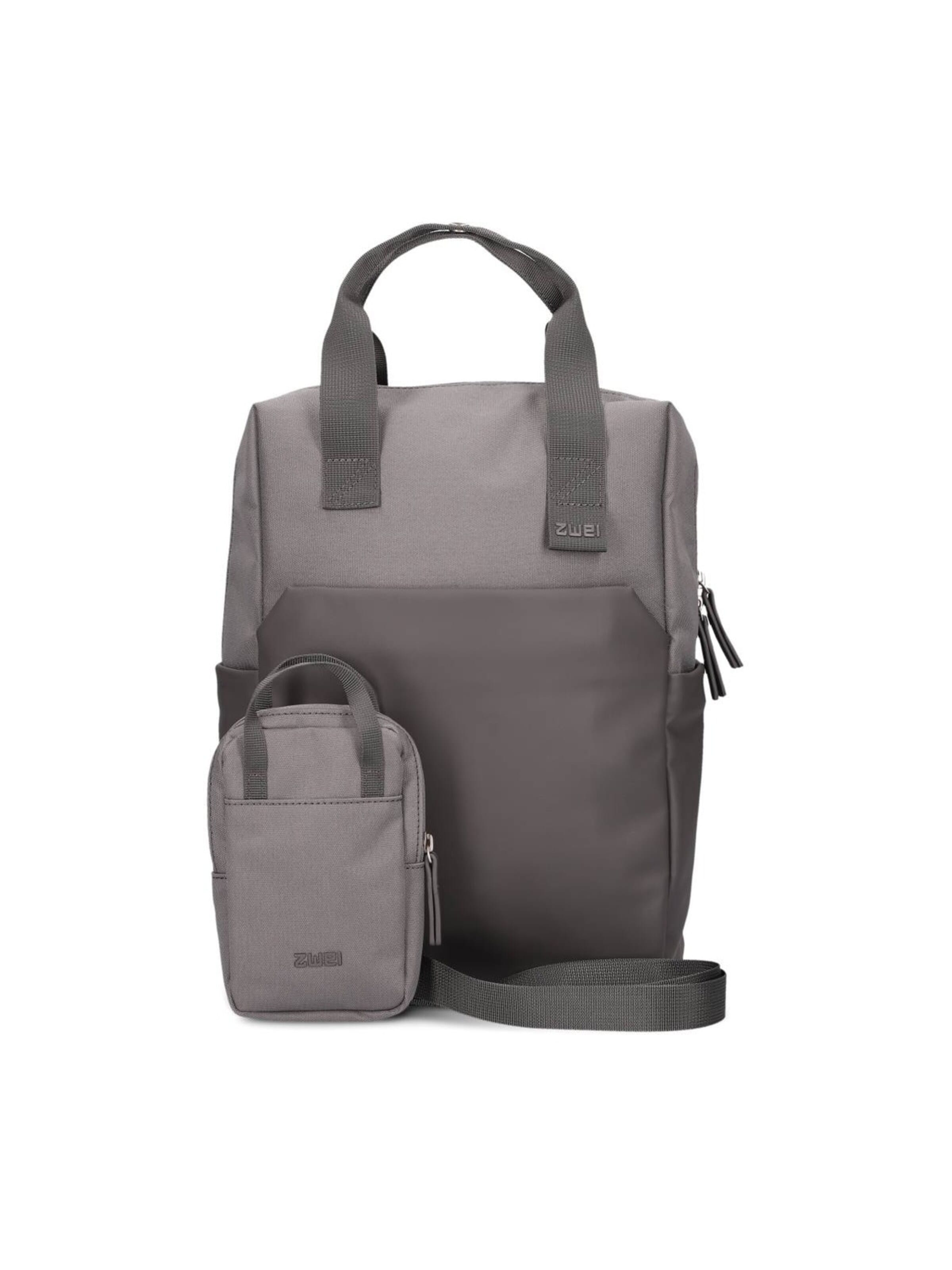 ZWEI Rucksack 'LOU LUR130'‌‌‌‌‌‌‌‌‌ in Grau: Vorderseite