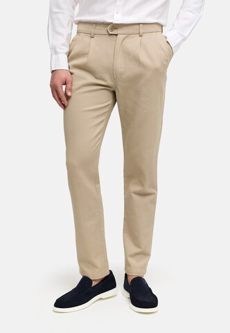 Kronstadt Regular Chino trousers 'Hal' in Beige: front
