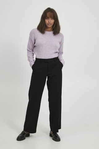 Wide Leg Pantalon à plis 'BINDY' PULZ Jeans en noir