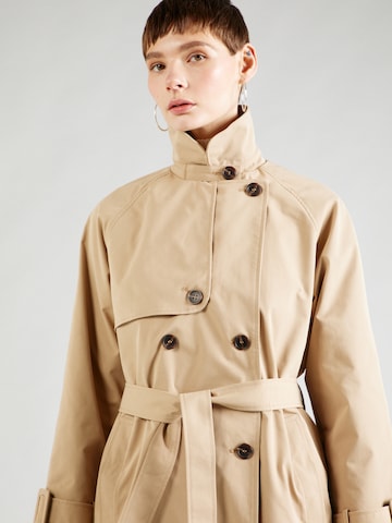 VILA ROUGE Between-seasons coat 'VIANNA' in Beige