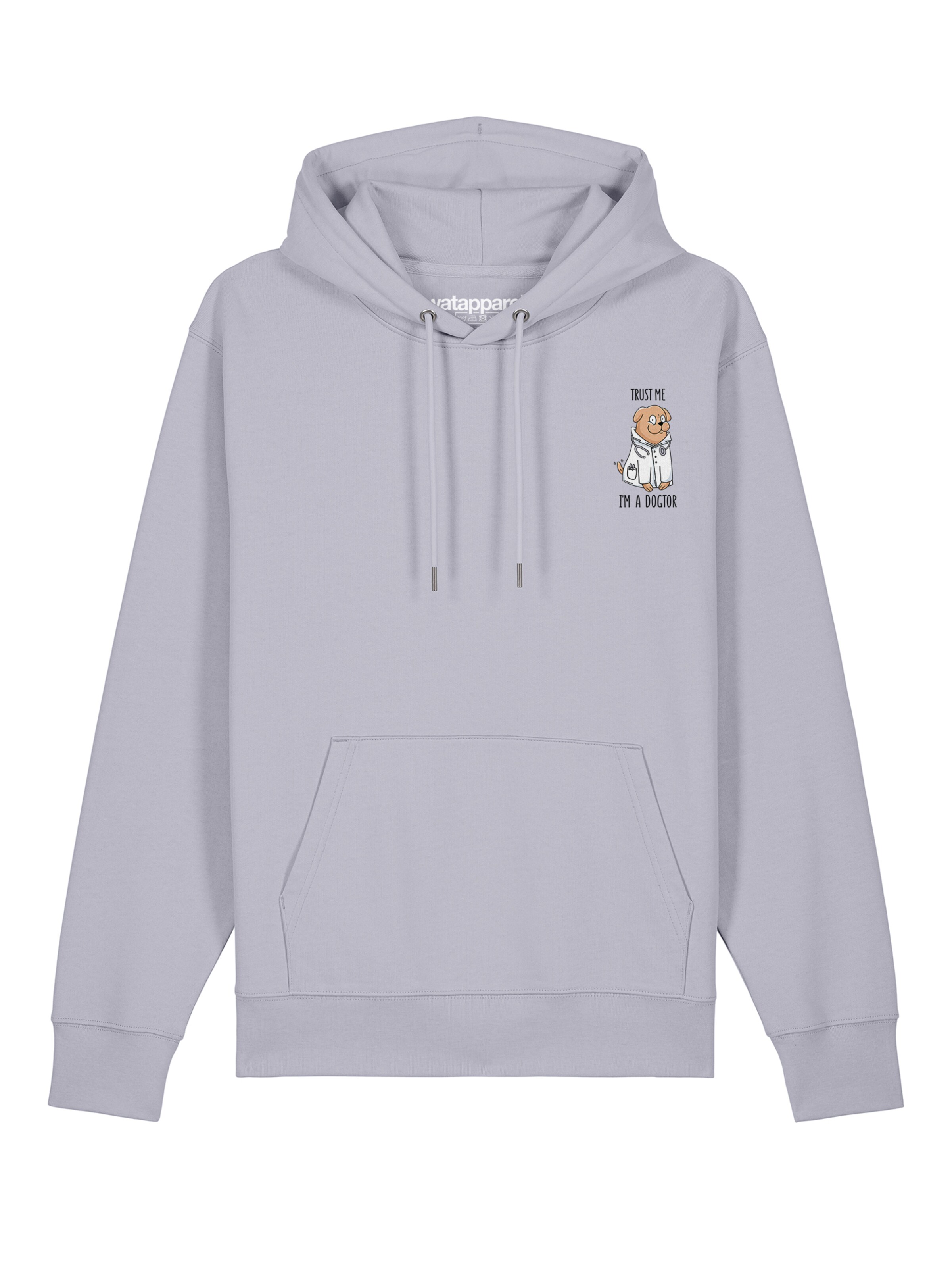 Watapparel Sweatshirt 'Dogtor' in Lila: voorkant