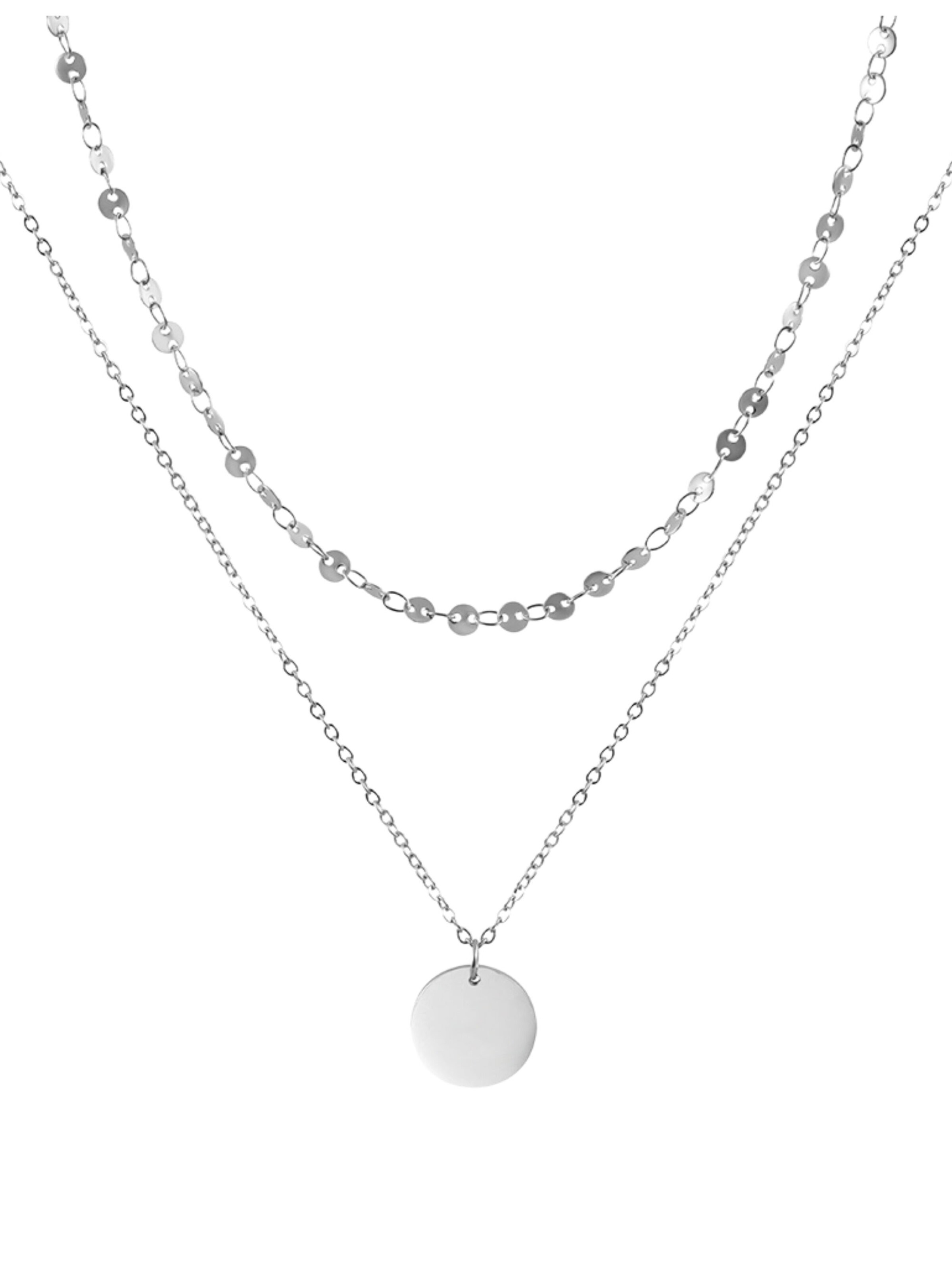 Chaîne GOOD.designs en argent : devant