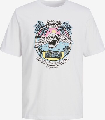T-Shirt 'Beachbone' JACK & JONES en blanc : devant
