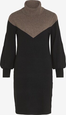 VILA Knitted dress in Black: front