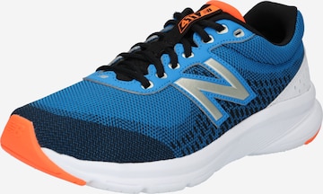 new balance حذاء للركض '411' بلون أزرق: الأمام