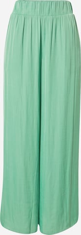 VILA Wide leg Trousers 'DREAMY' in Green: front