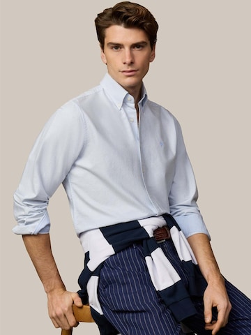 Coupe regular Chemise 'Heritage' Hackett London en bleu
