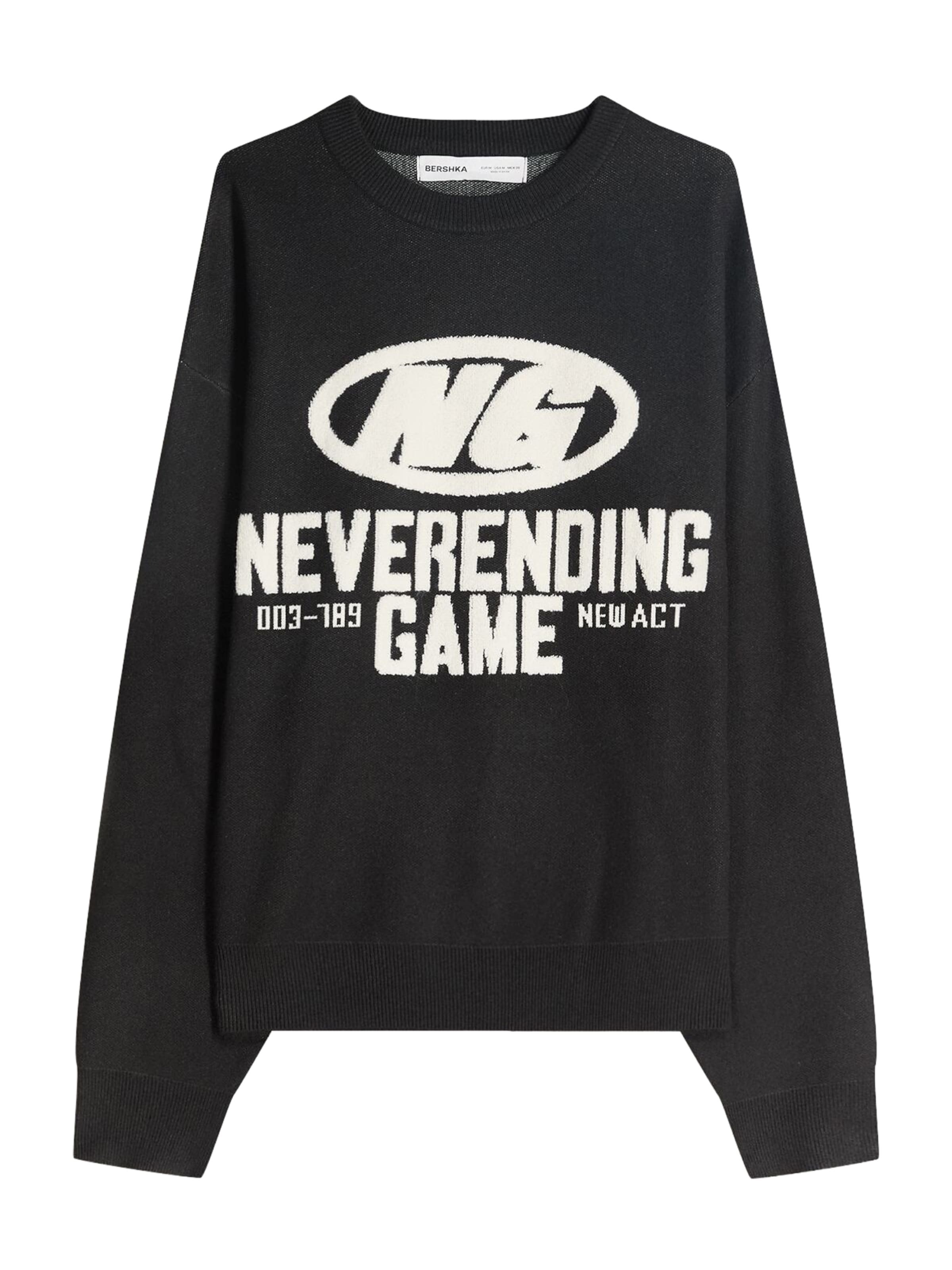 elefántcsont / fekete Bershka Pulóver, Termék nézet