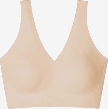 SCHIESSER Regular Bra ' Padded - Invisible Soft ' in Beige: front