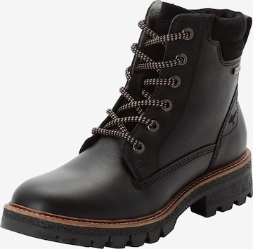 Tamaris Schnürstiefelette in Schwarz: Vorderseite