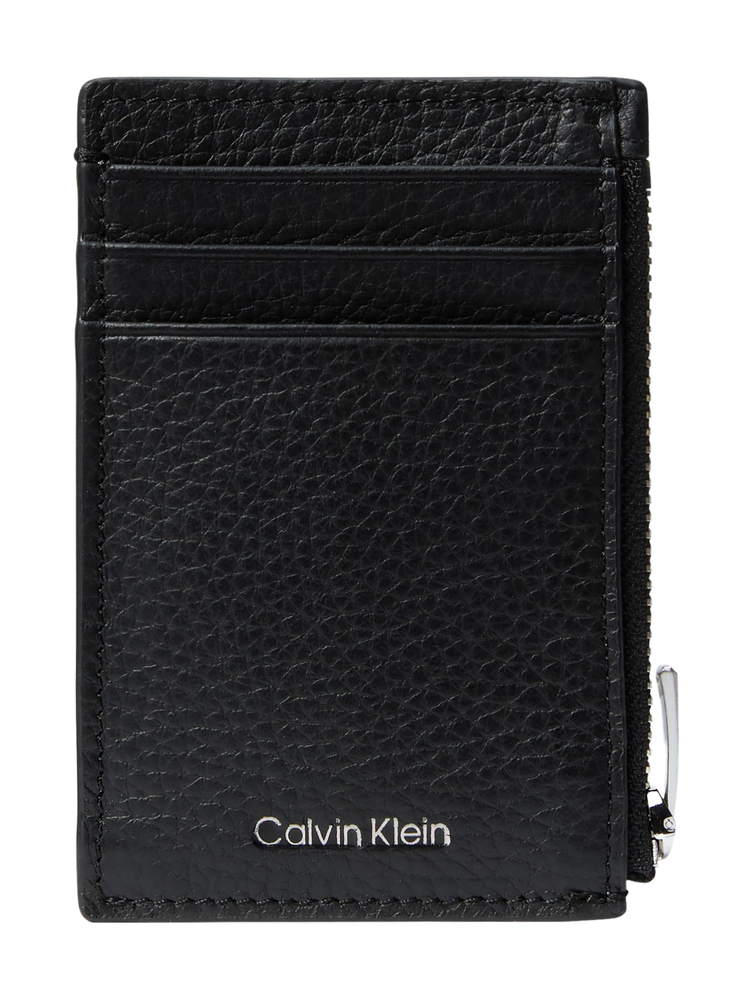 Calvin Klein Kartenetui in Schwarz: Vorderseite