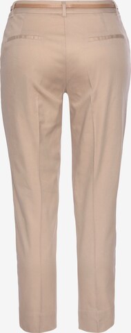 VIVANCE Slimfit Chinobyxa i beige