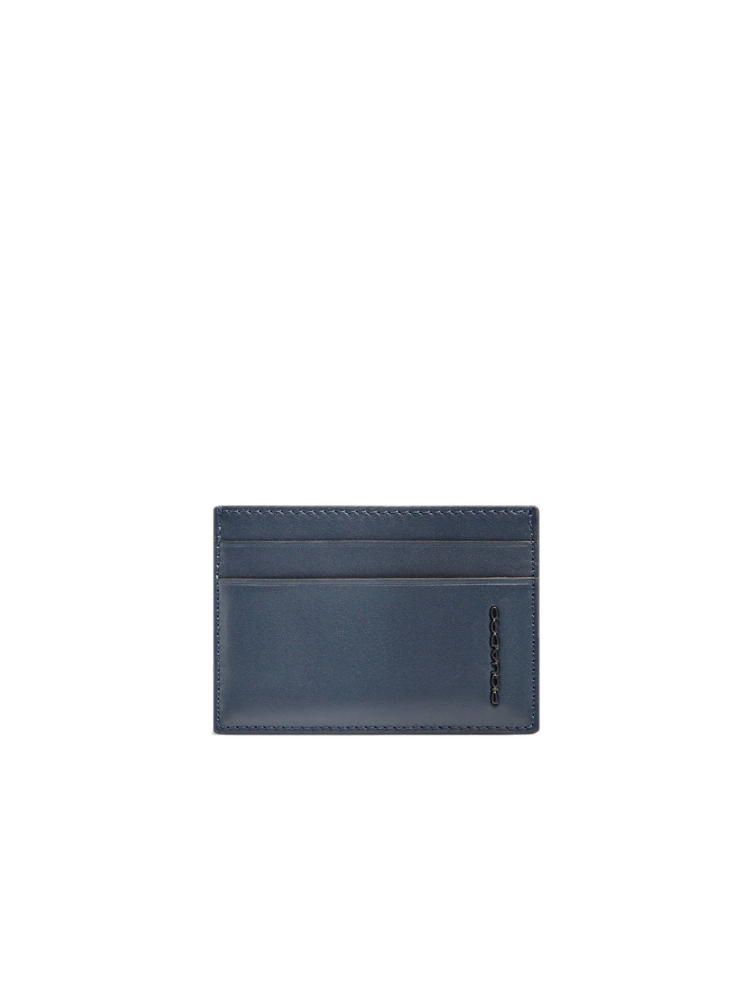 Piquadro Portemonnee in Blauw: voorkant