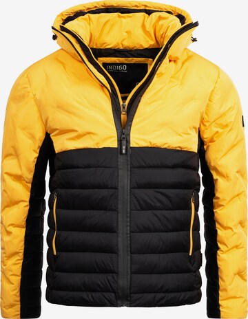 INDICODE JEANS Between-Season Jacket in Yellow: front