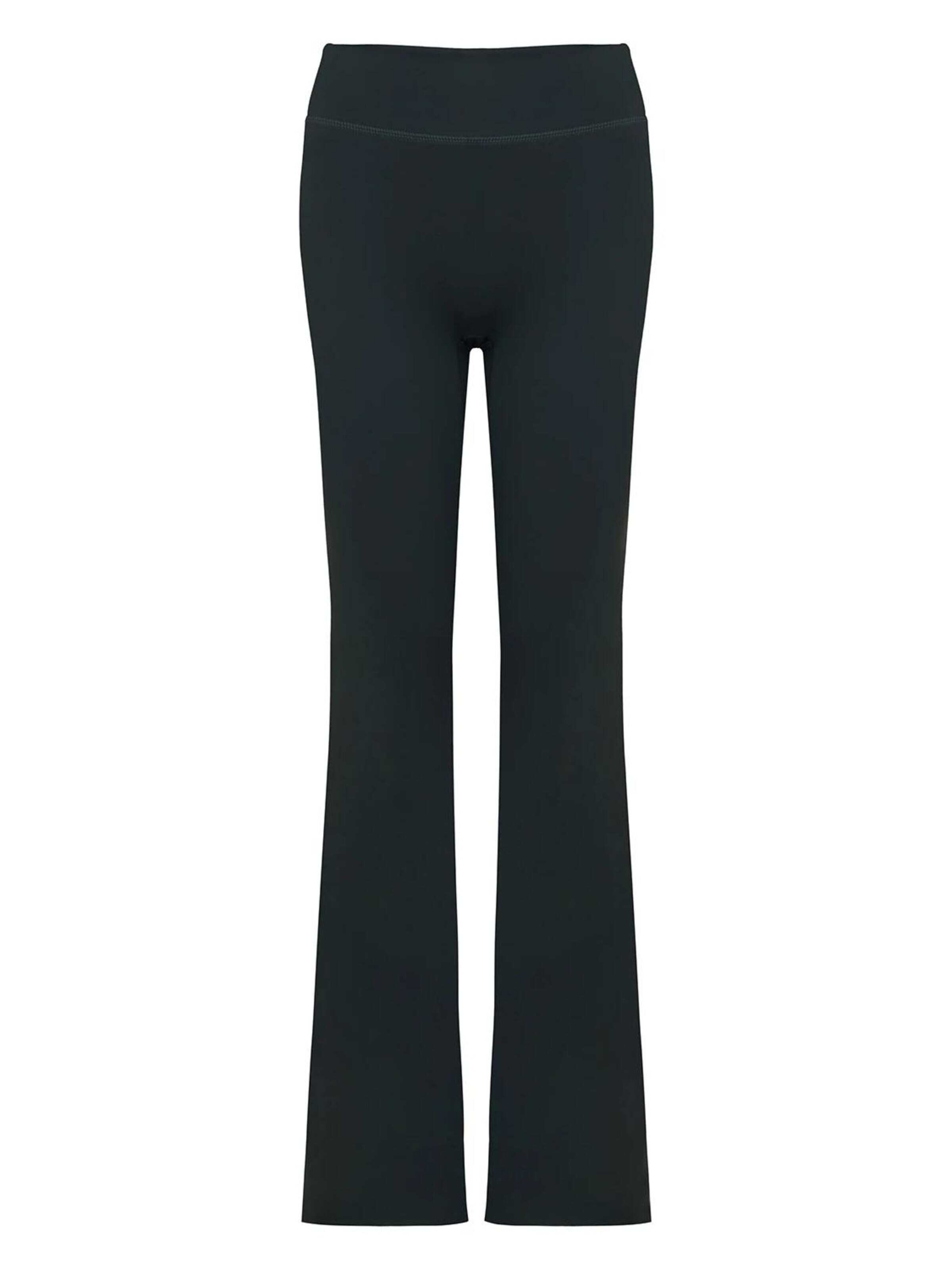 La V Flared Sports trousers 'Flared sportlegging Fleur' in Green: front
