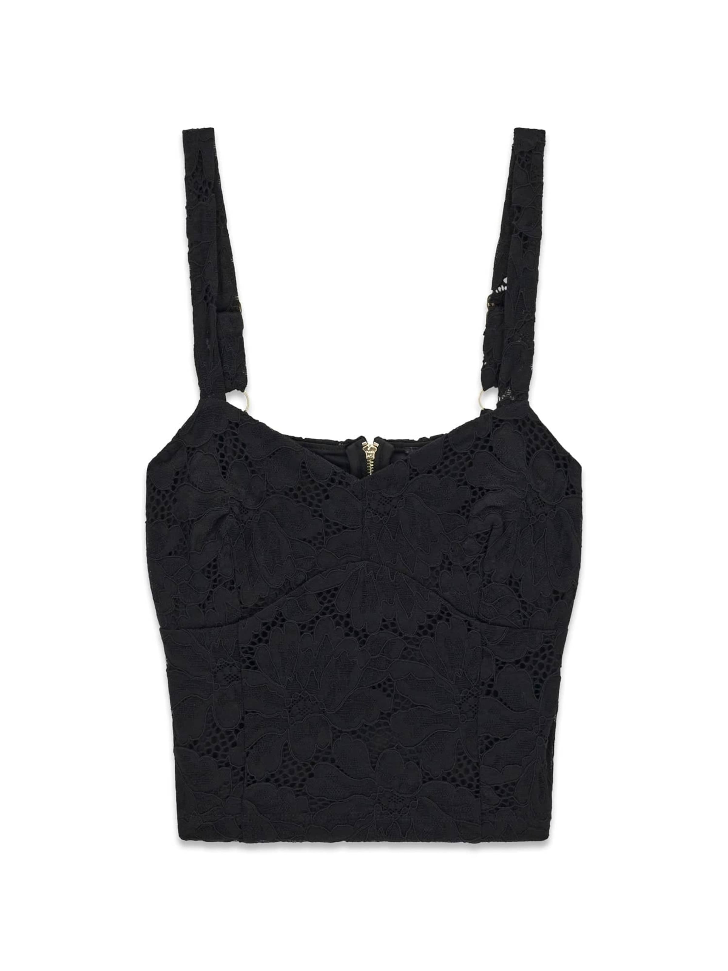 GUESS Top in Schwarz: Vorderseite