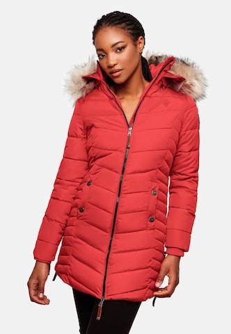 NAVAHOO Winter Coat 'Nimalaa' in Red: front