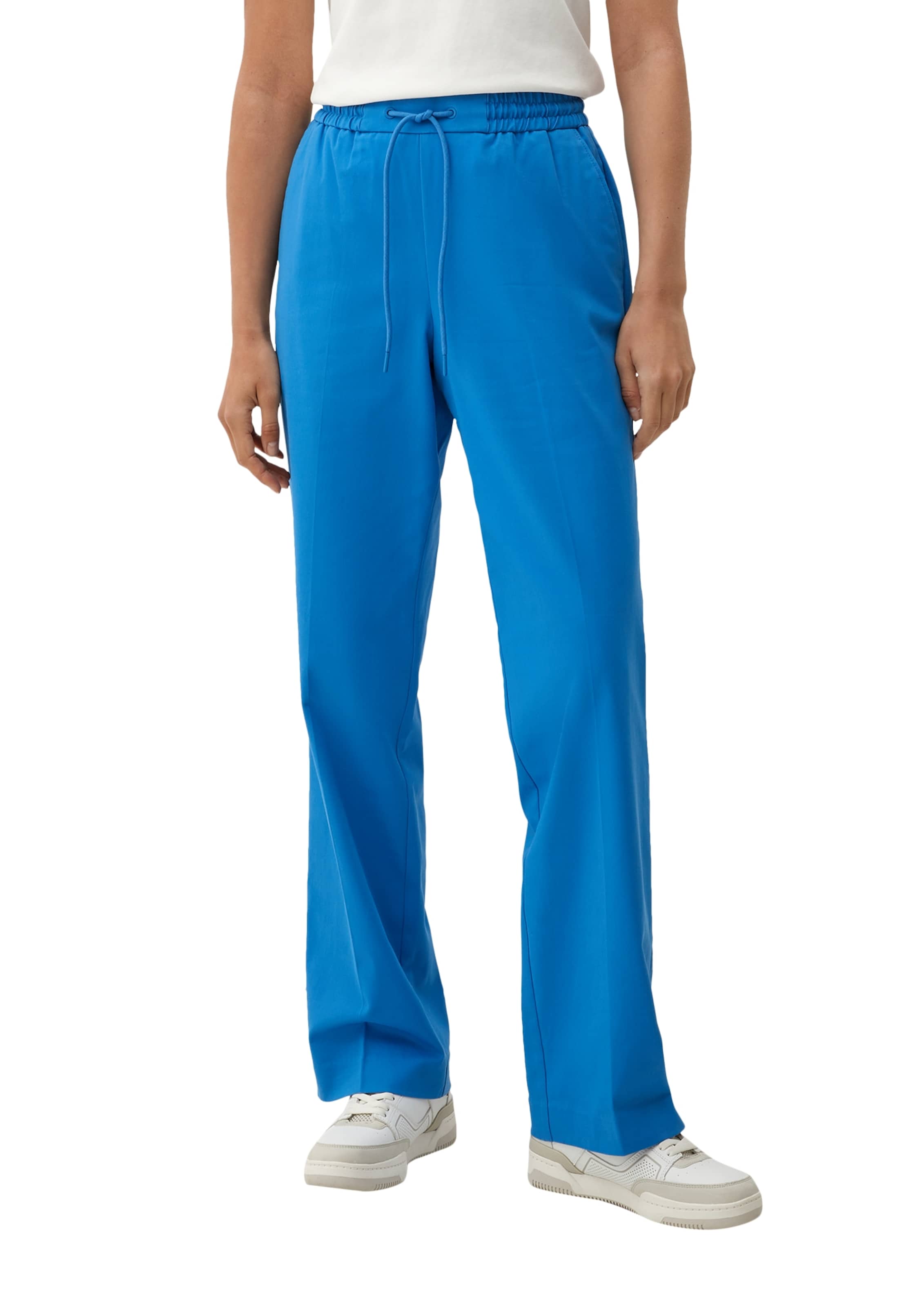 s.Oliver Regular Bügelfaltenhose in Blau: Vorderseite